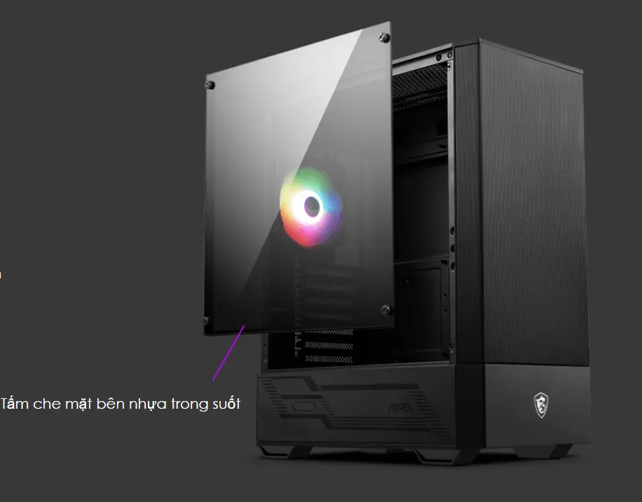 Vỏ Case MSI MAG FORGE 110R Mid-Tower (Đen)