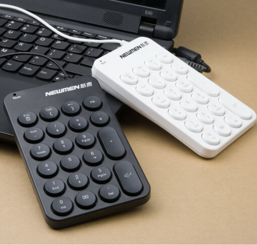 Bàn phím số Chicklet Newmen TK-031 Wired (Black/White)
