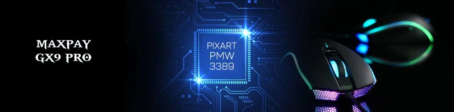 Chuột Newmen GX9 Pro Maxpay ( Đen/Trắng )