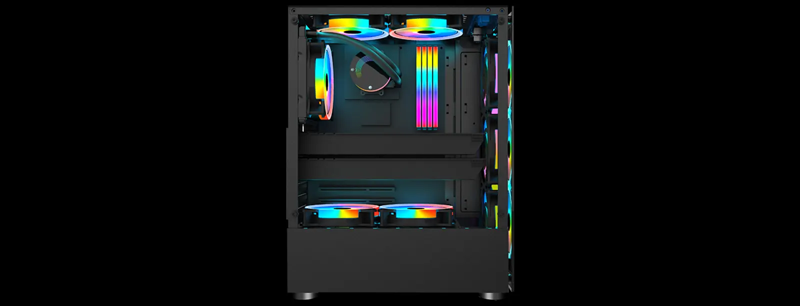 Vỏ Case 1st Player FireDancing V2-A (4 Fan RGB)