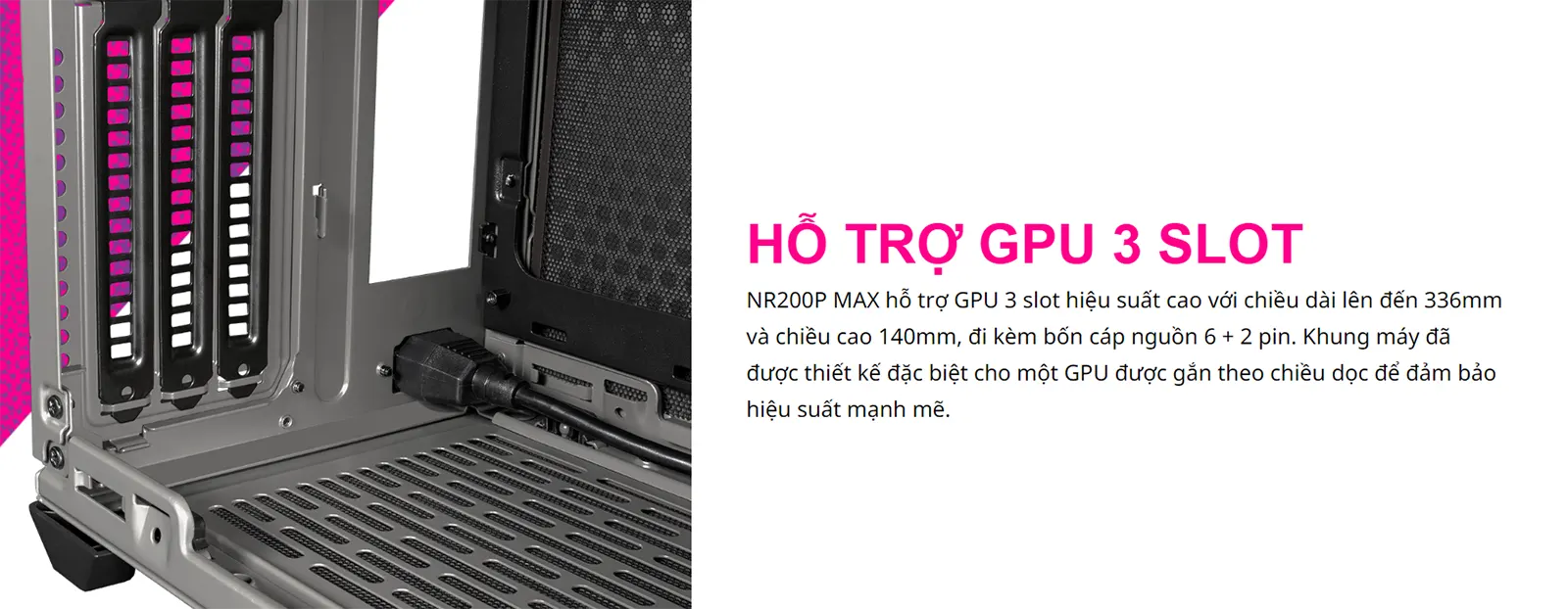 Vỏ case Cooler Master NR200P MAX - Black/Grey