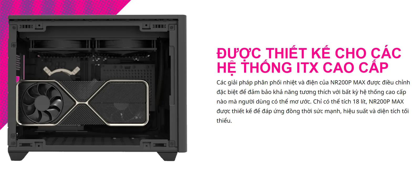 Vỏ case Cooler Master NR200P MAX - Black/Grey