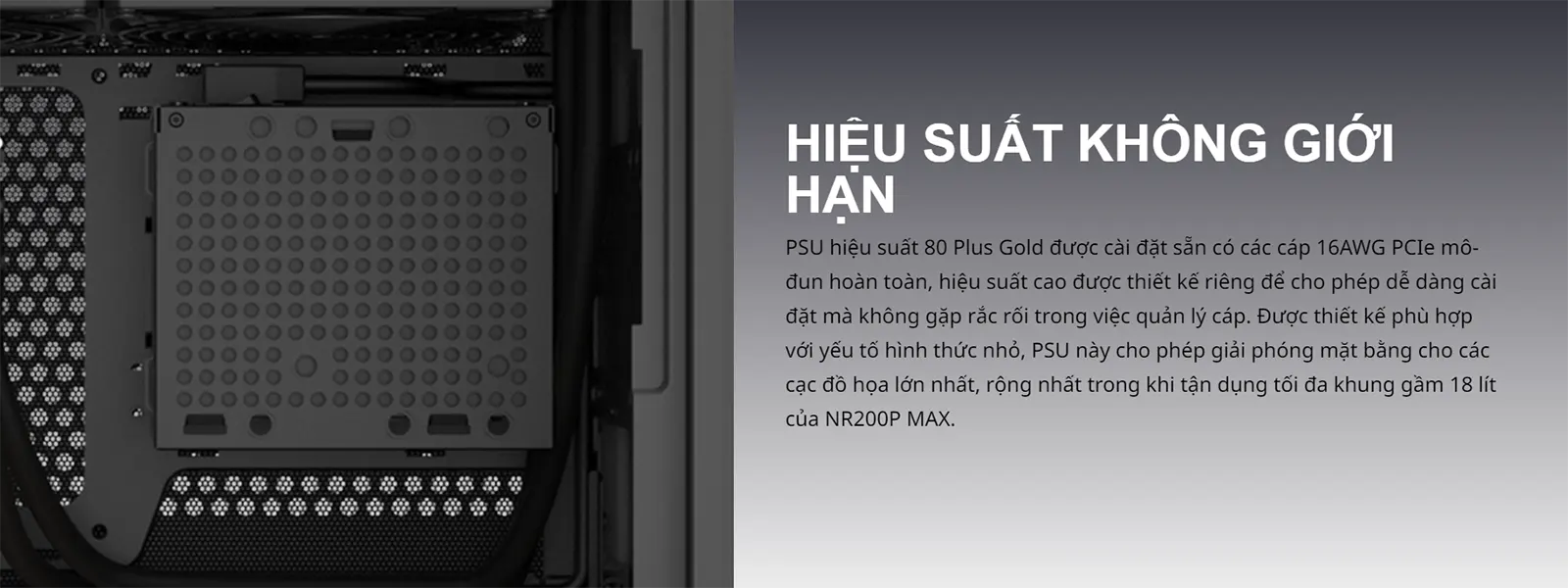 Vỏ case Cooler Master NR200P MAX - Black/Grey