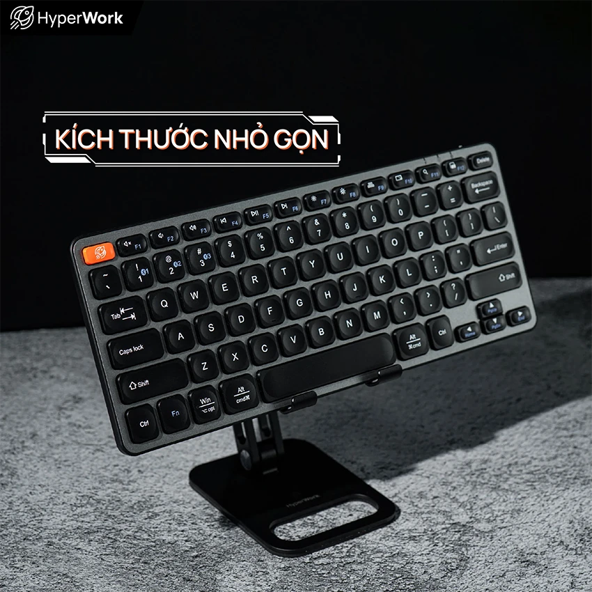 Bàn phím HyperWork KB2 Bluetooth - Nhỏ gọn