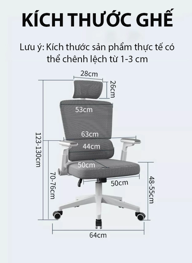 Ghế Công Thái Học Legion YT1218 Black/White