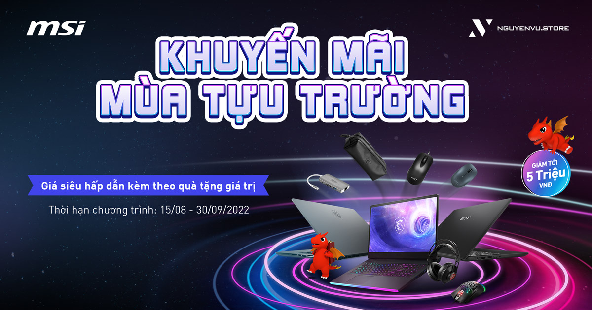 khuyến mãi laptop MSI