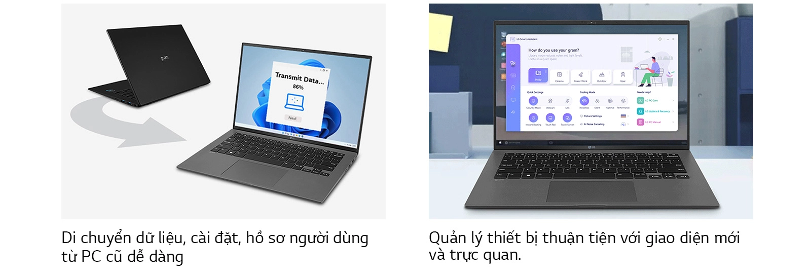 Laptop LG gram 2022 14Z90Q-G.AJ32A5 - Thuận tiện, dễ dàng và thông minh