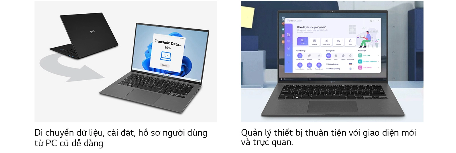 Laptop LG gram 2022 14ZD90Q-G.AX31A5 - Thuận tiễn, dễ dàng, thông minh
