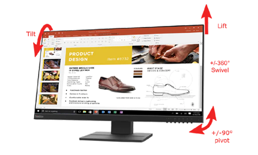 Màn hình Lenovo Think Vision E24-28 62C7MAR4WW - Được chế tạo để thuận tiện Màn hình Lenovo Think Vision E24-28 62C7MAR4WW - Được chế tạo để thuận tiện