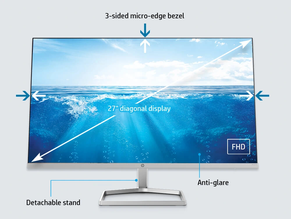 Màn hình HP M27f 2H0N1AA 27 inch FHD IPS 75Hz 5ms