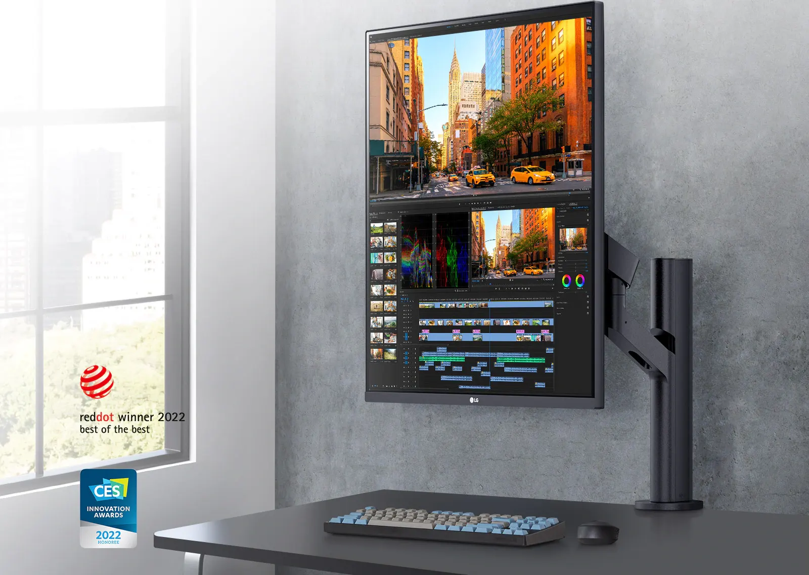 Màn hình LG DualUp 27.6 inch IPS 16:18 với Chân đỡ Công thái học và USB Type-C