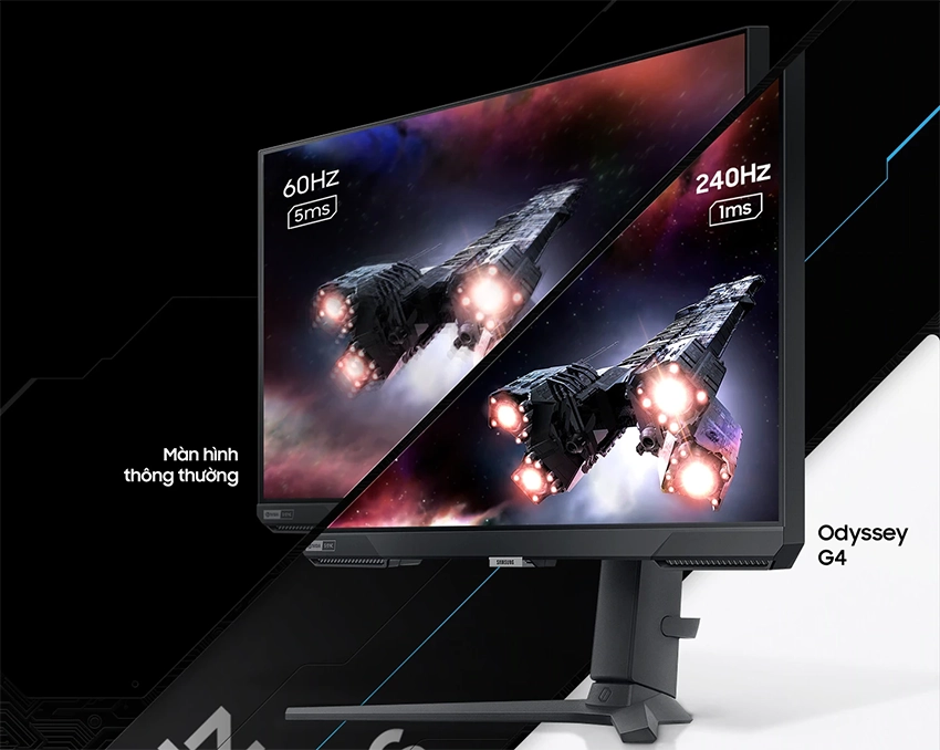 Màn hình Samsung Odyssey G4 LS25BG400EEXXV - Tần số quét 240Hz