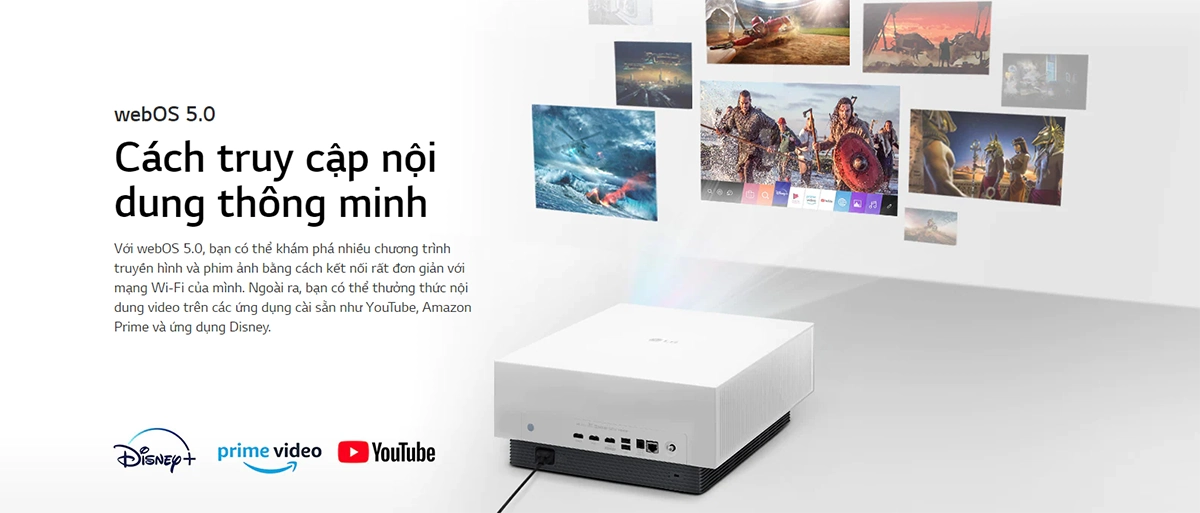 Máy chiếu LG HU810P CineBeam Laser 4K UHD