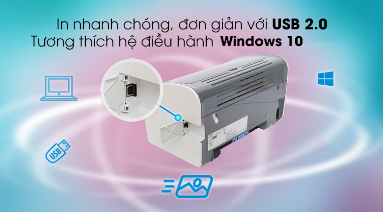 Máy In Laser Trắng Đen Canon LBP2900