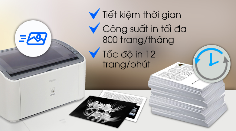 Máy In Laser Trắng Đen Canon LBP2900