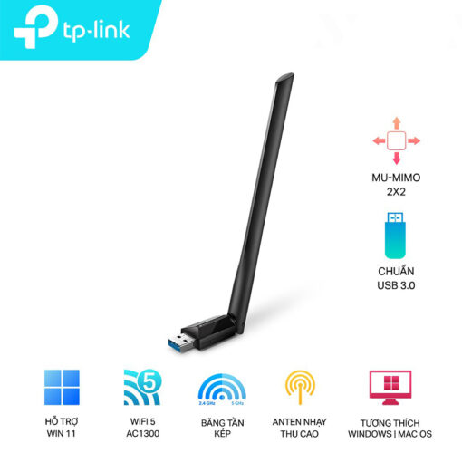 USB Wifi TP-Link T3U Plus băng tần kép AC1300 Chính hãng tại Nguyễn Vũ Store