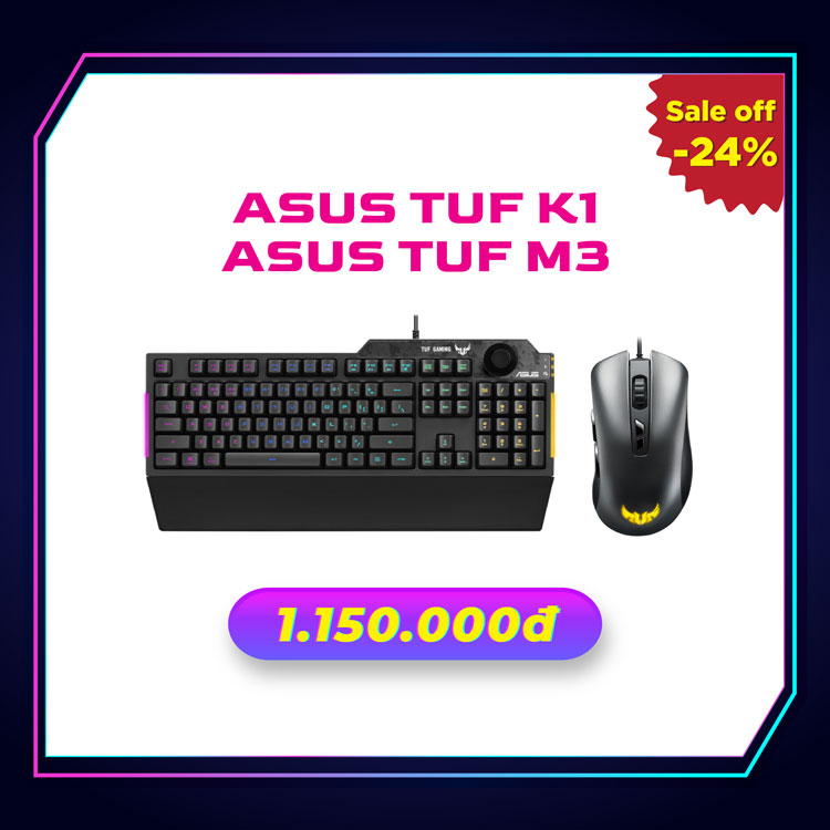 Combo ASUS TUF K1 và Asus TUF M3 | Nguyễn Vũ Store