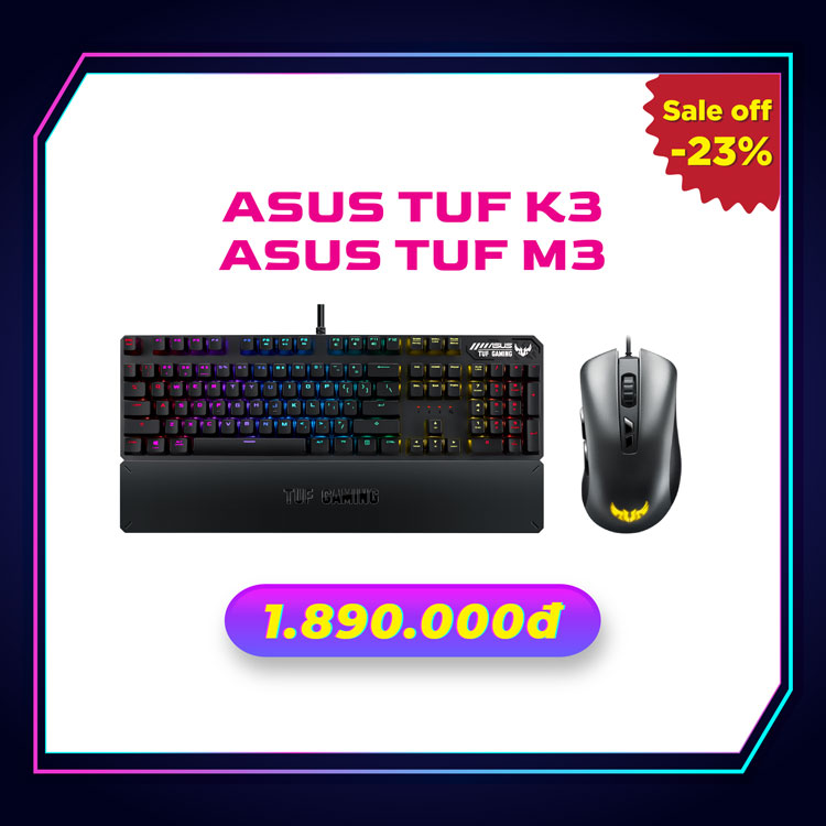 Combo Asus TUF K3 và Asus TUF M3 Cần Thơ