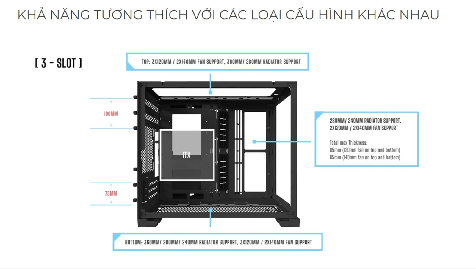 Vỏ case Lian-li O11 Dynamic mini Chính hãng