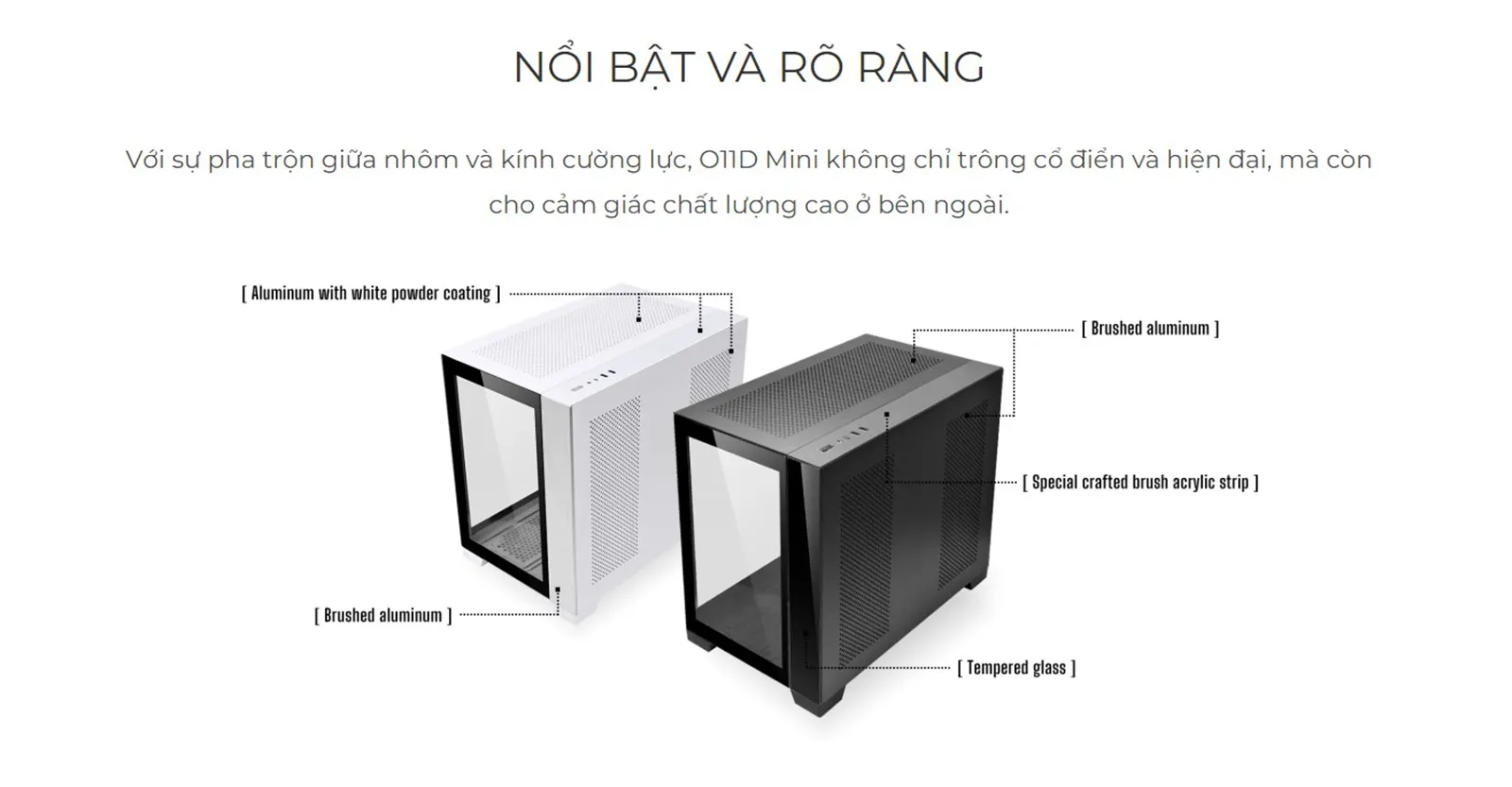 Vỏ case Lian-li O11 Dynamic mini Chính hãng