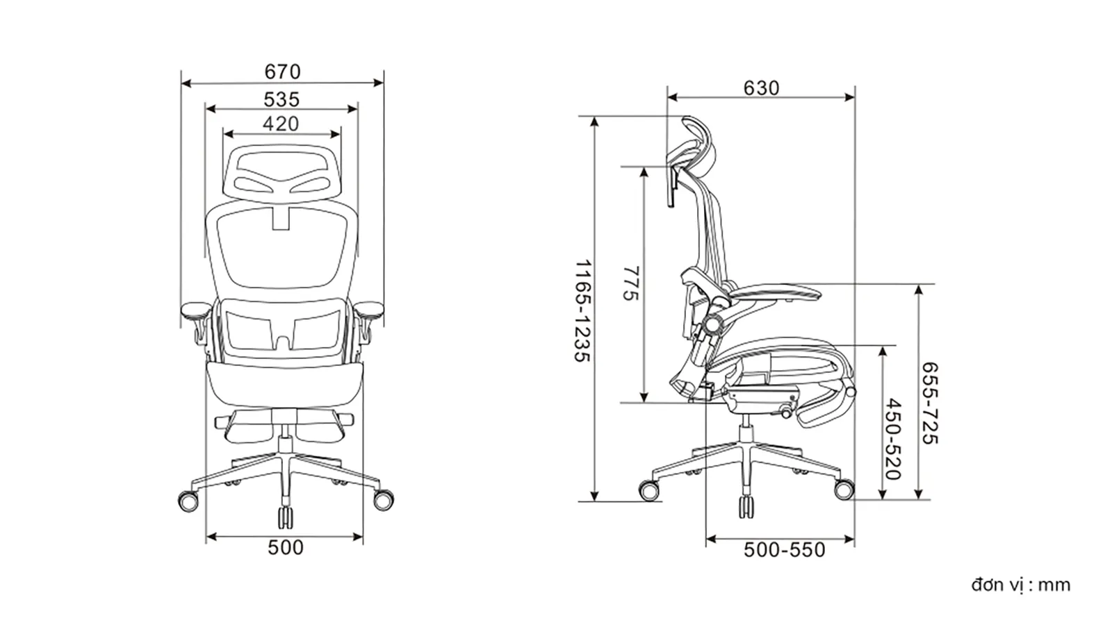 Ghế công thái học Epione Easy Chair 2.0 Chính hãng