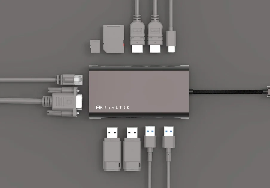 Hub USB Feeltek 11 in 1 USB-C