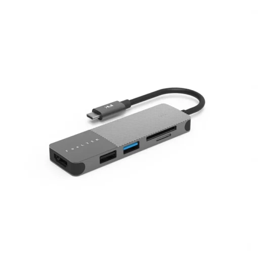 Hub USB Feeltek 5 in 1 USB-C Chính hãng