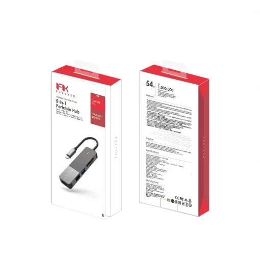 Hub USB Feeltek 5 in 1 USB-C giá rẻ tại Cần Thơ