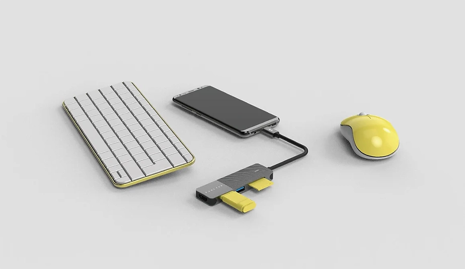 Hub USB Feeltek 5 in 1 USB-C