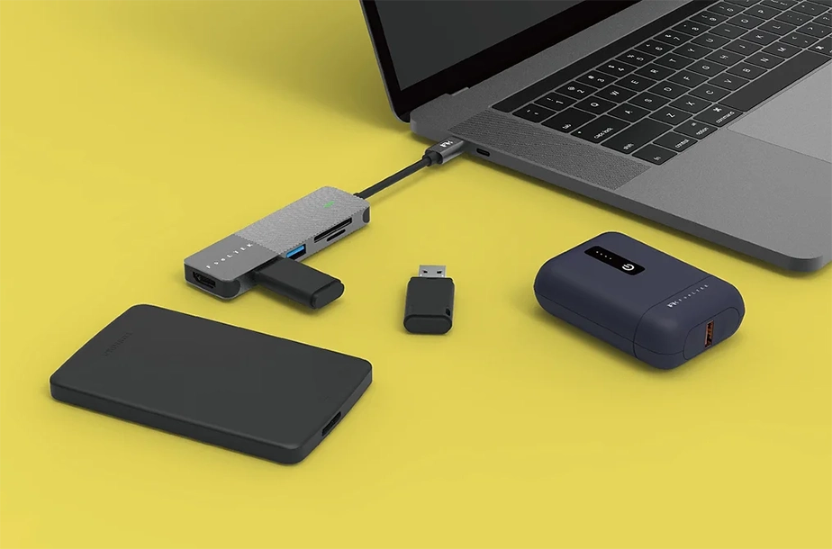 Hub USB Feeltek 5 in 1 USB-C