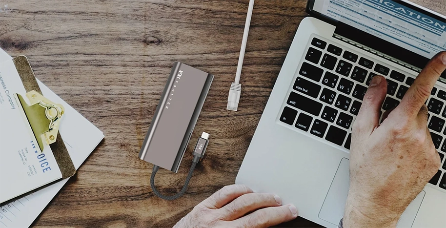 Hub USB Feeltek 6 in 1 USB-C