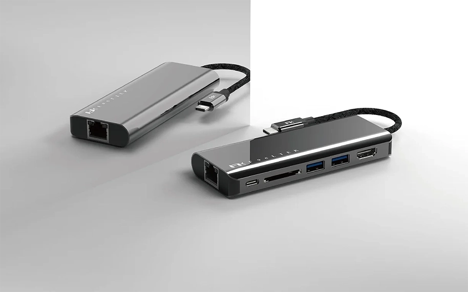 Hub USB Feeltek 6 in 1 USB-C