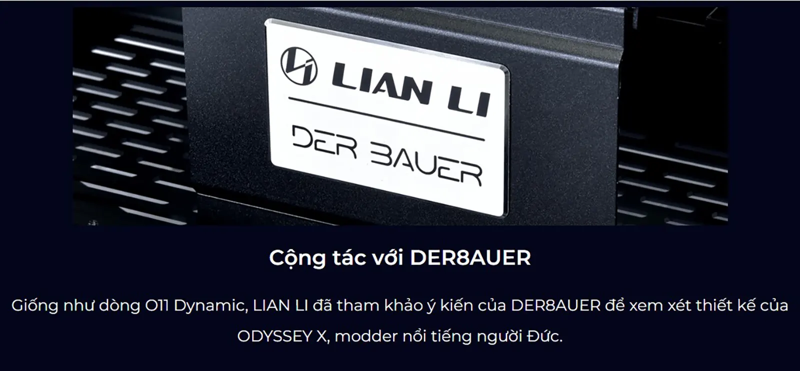 Case Lian-li Odyssey X Black Silver Chính hãng