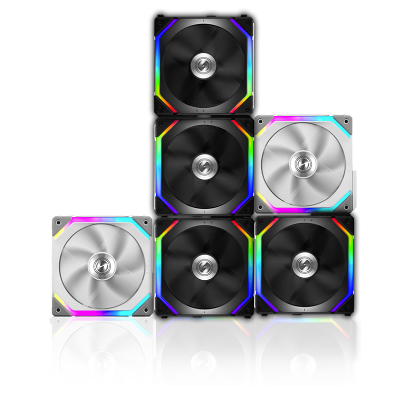Quạt Tản Nhiệt UNI Fan SL 120 Triple Black/White chính hãng