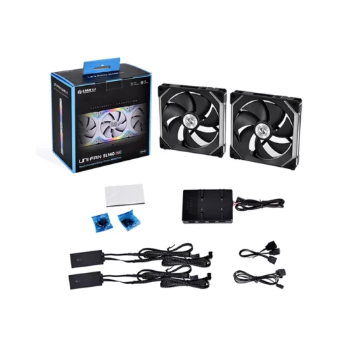 Quạt Tản Nhiệt UNI Fan SL 140 Double Black thiết kế kinh tế