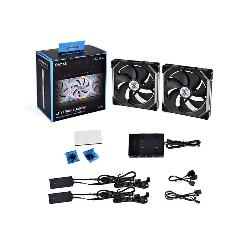 Quạt Tản Nhiệt UNI Fan SL 140 Double Black thiết kế kinh tế