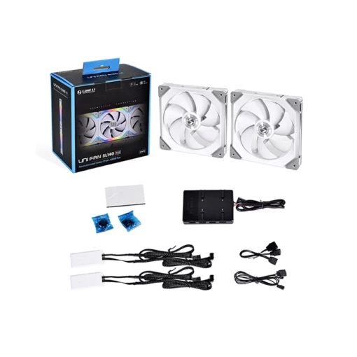 Quạt Tản Nhiệt UNI Fan SL 140 Double White thiết kế tính tế