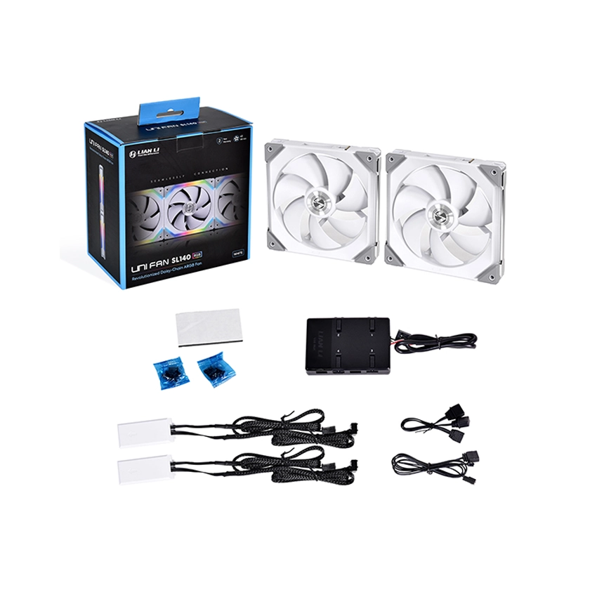 Quạt Tản Nhiệt UNI Fan SL 140 Double White thiết kế tính tế