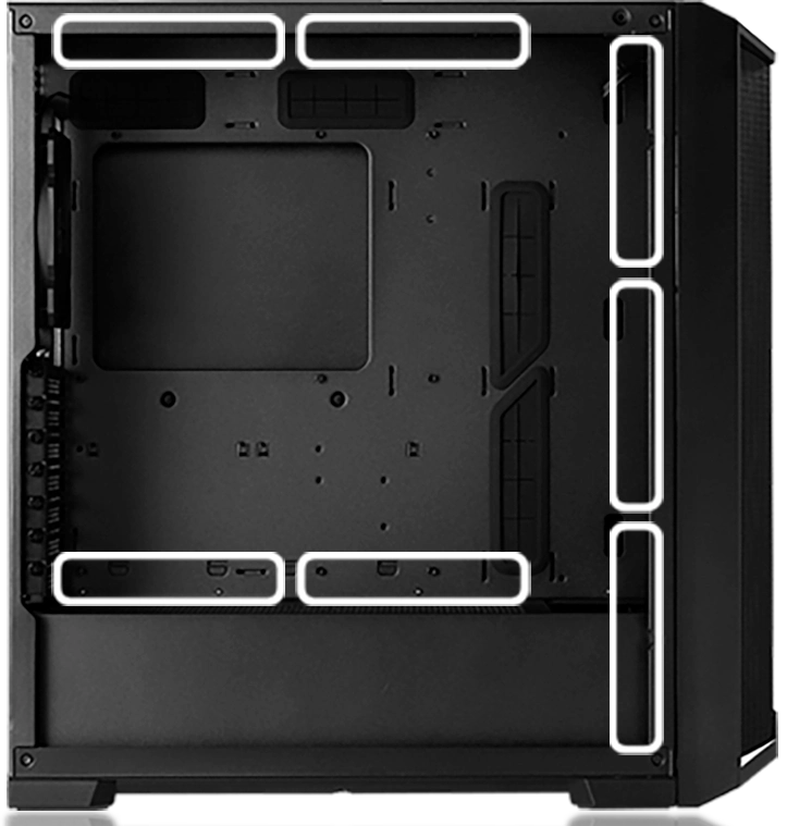 Vỏ Case LIAN-LI LANCOOL 215 Black/White - Mid Tower