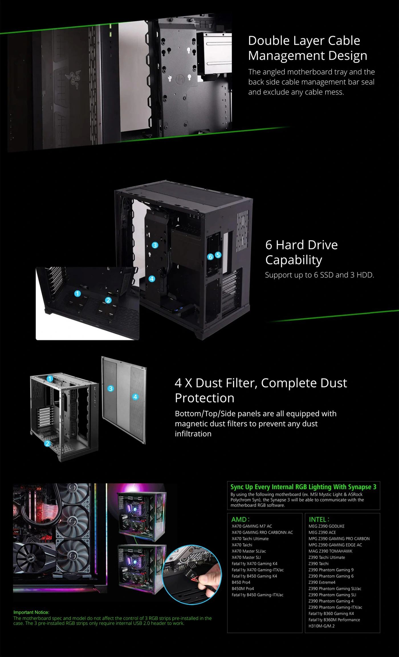 Vỏ Case LIAN-LI PC-O11 DYNAMIC RAZER Edition