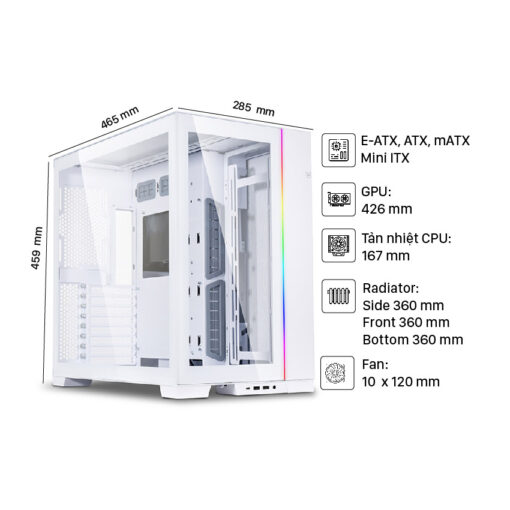 Vỏ Case LIAN-LI PC-O11 Dynamic Evo White Chính hãng tại Nguyễn Vũ Store