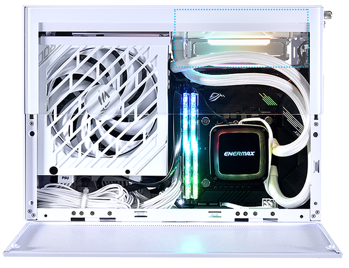 Vỏ Case LIAN-LI Q58 PCIE 4.0 Black/White - Mid Tower