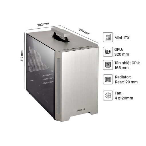Vỏ Case LIAN-LI TU150 Silver Chính hãng tại Nguyễn Vũ Store