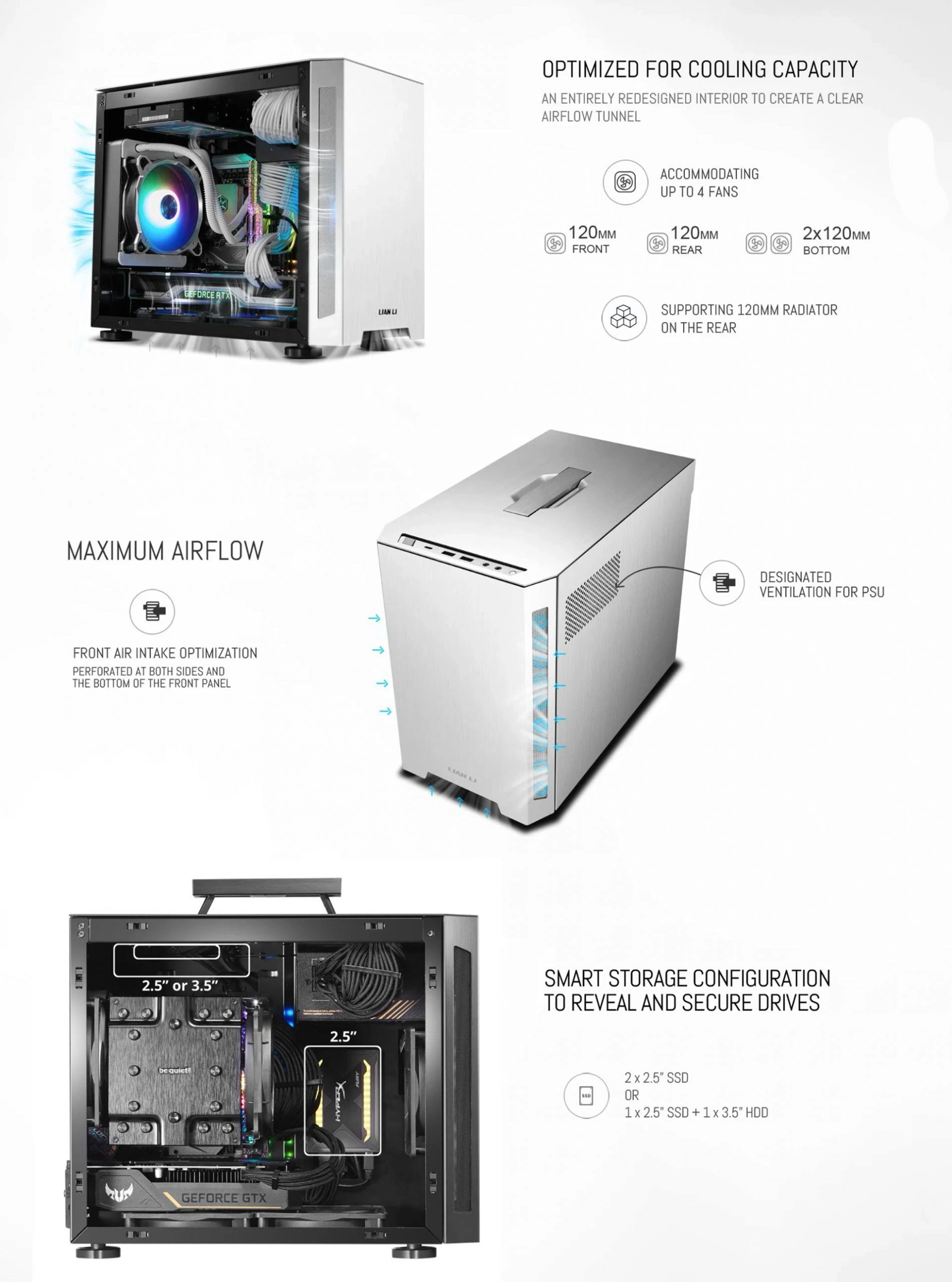 Vỏ Case LIAN-LI TU150 Black/Silver