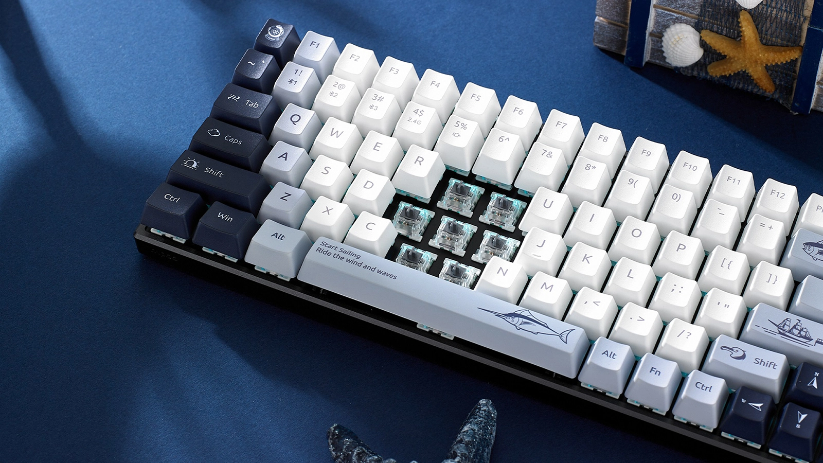 Bàn phím cơ Rapoo MT510PRO Blue Light Three Mode Mechanical