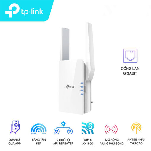 Bộ Mở Rộng Sóng WiFi 6 TP-Link RE505X Chính hãng tại Nguyễn Vũ Store