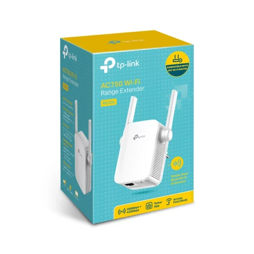 Bộ Mở Rộng Sóng WiFi TP-Link RE205 AC750 Chính hãng tại Cần Thơ