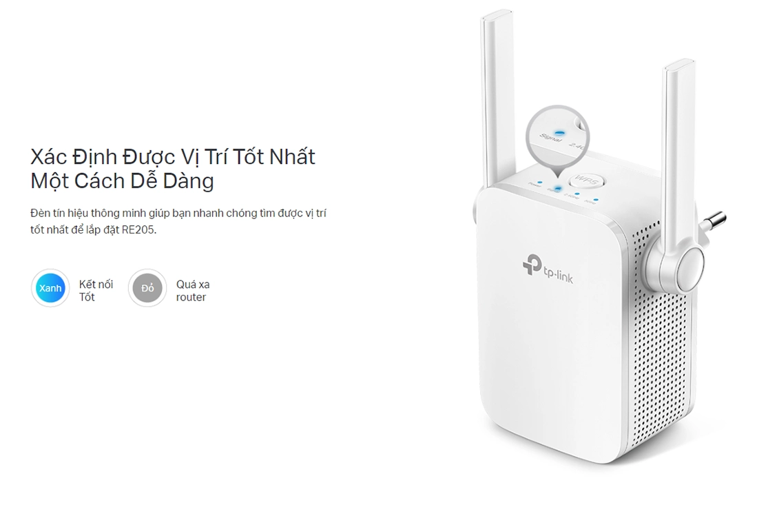 Bộ Mở Rộng Sóng WiFi TP-Link RE205 AC750