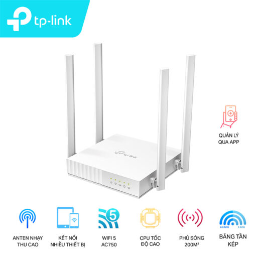 Bộ phát wifi TP-Link Archer C24 tốc độ AC750Mbps Chính hãng tại Nguyễn Vũ Store