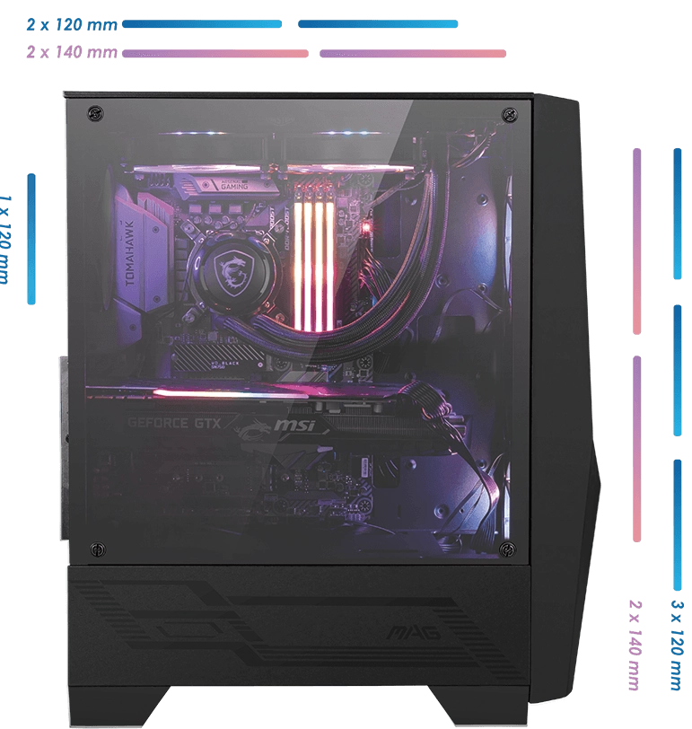 Vỏ Case MSI MAG FORGE 100R - Mid Tower